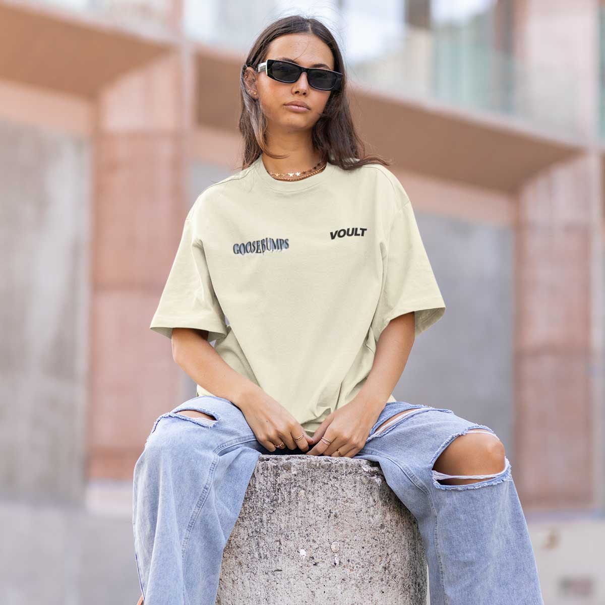 Playera Goosebumps | Beige