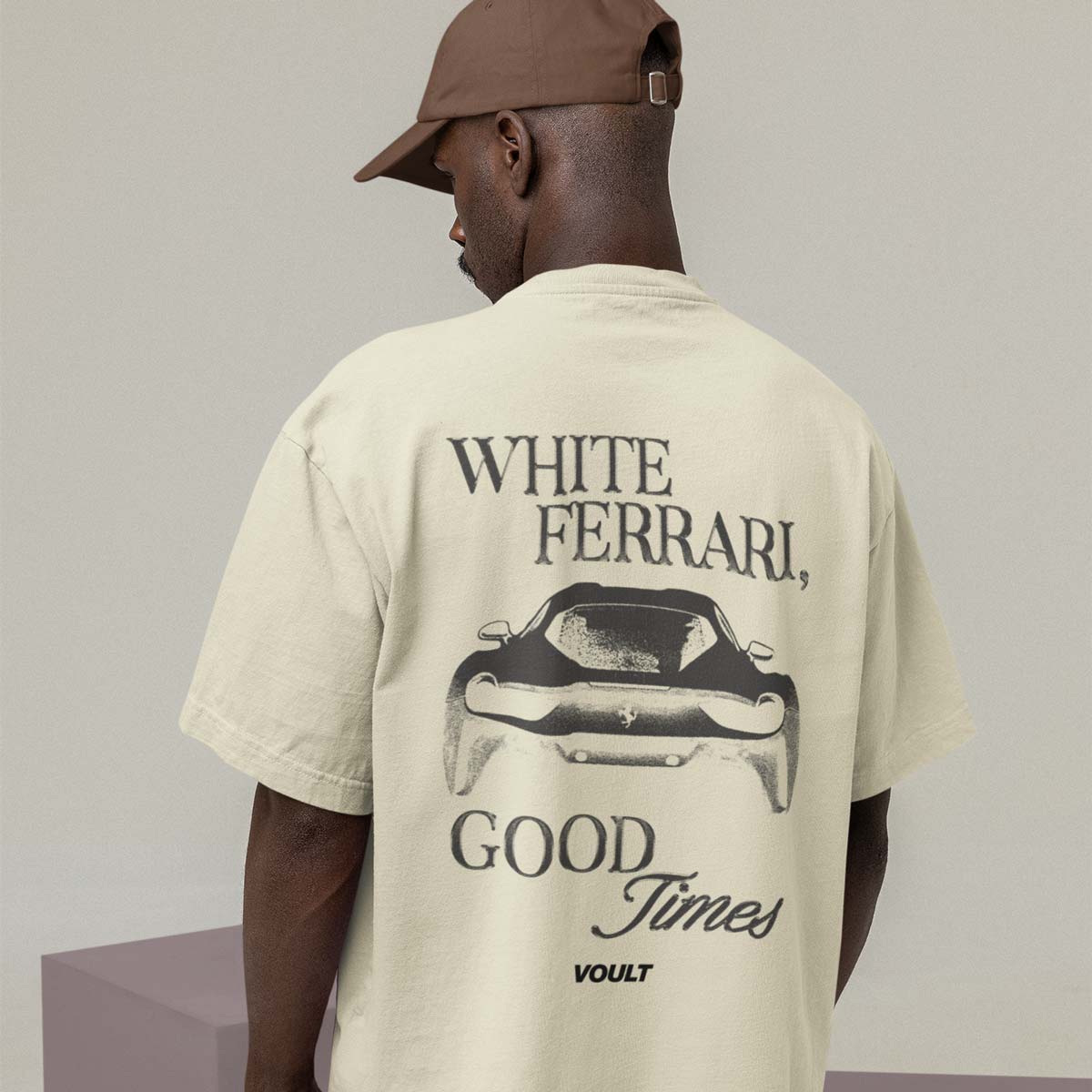 Playera White Ferrari | Beige
