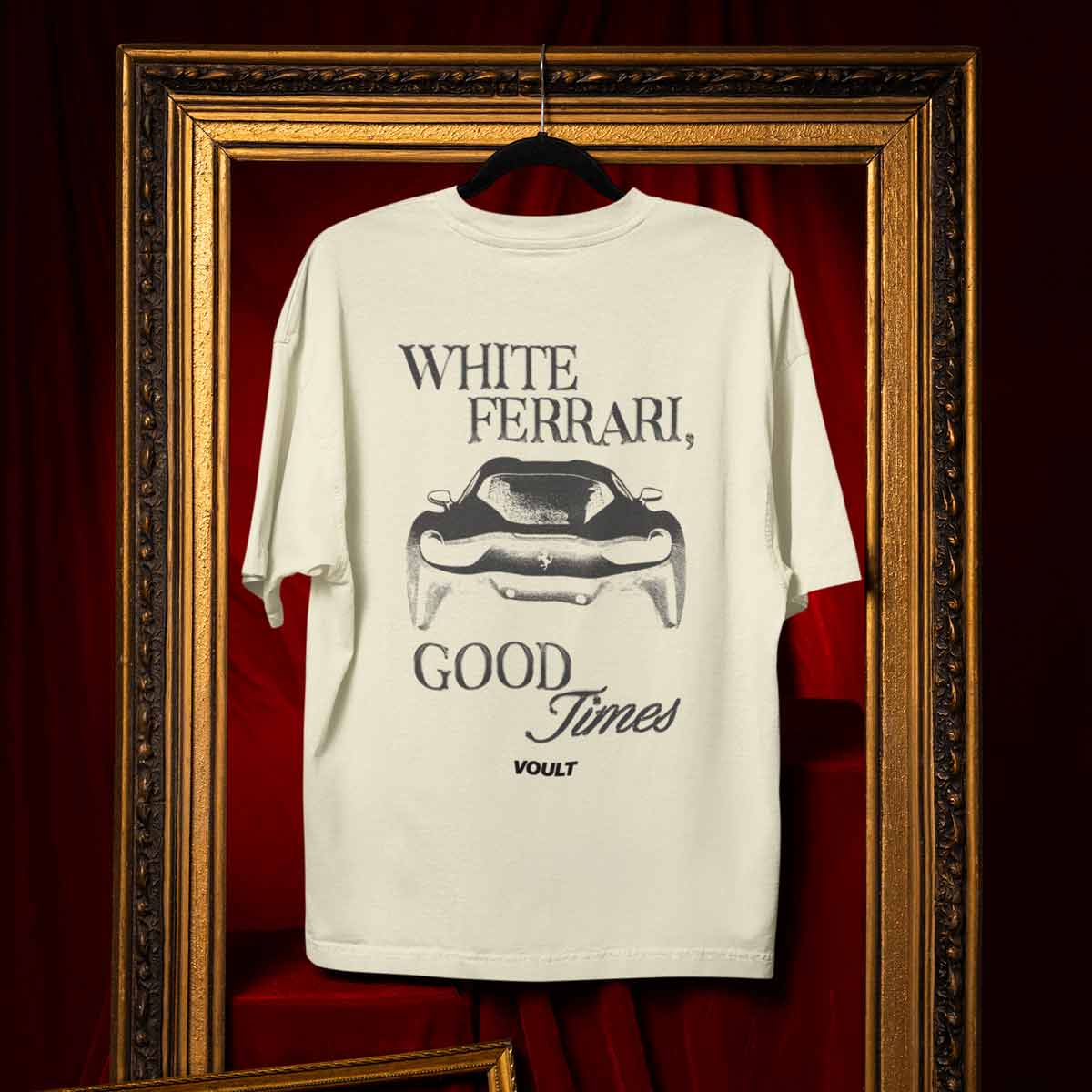 Playera White Ferrari | Beige
