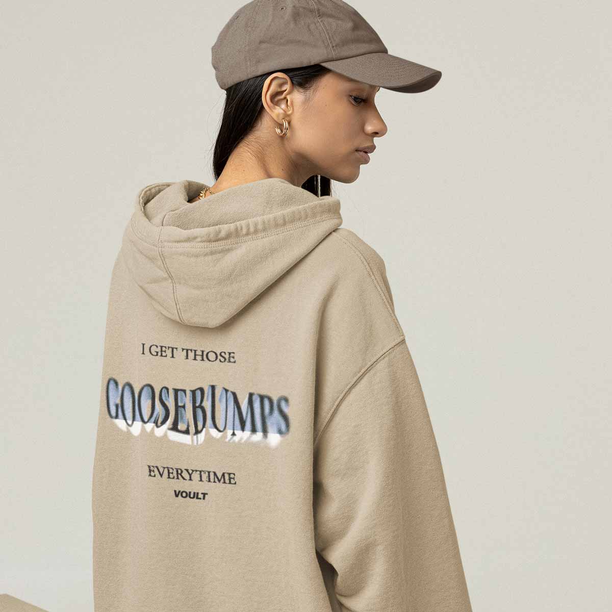 Sudadera Goosebumps | Caqui
