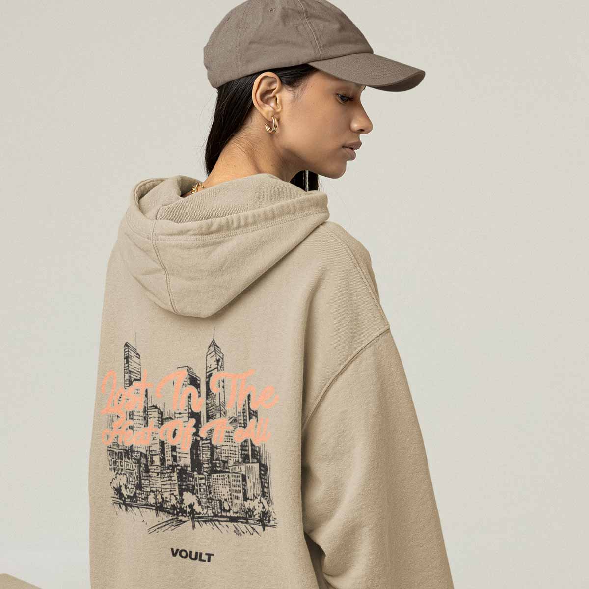 Sudadera Lost | Caqui