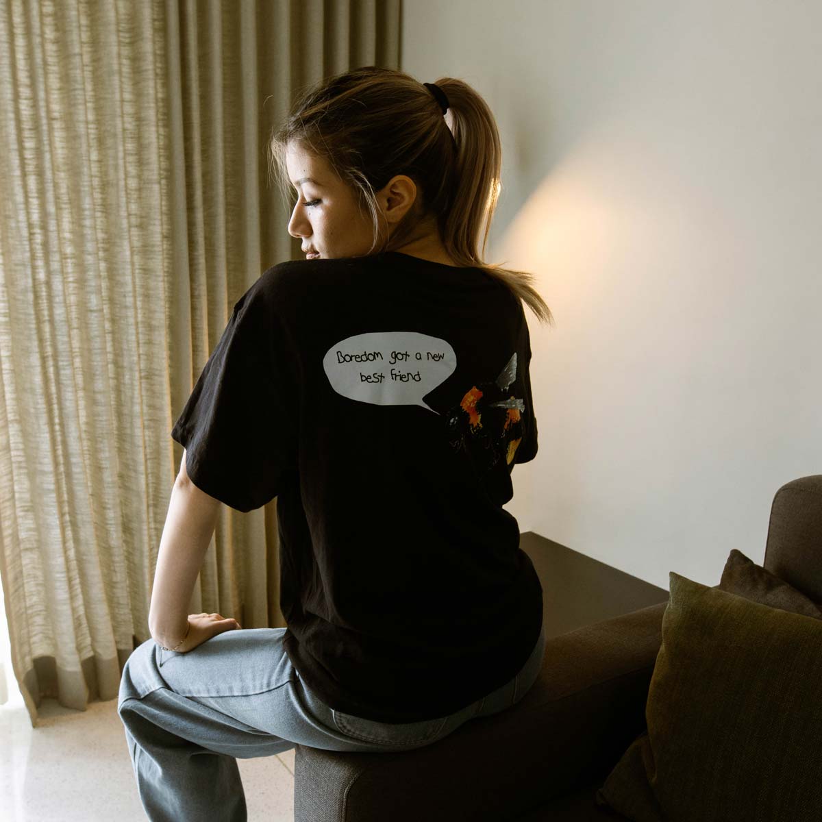 Playera Boredom | Negro