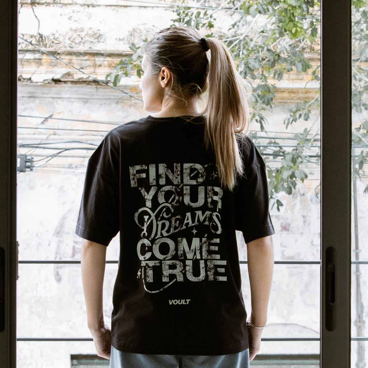 Playera I Wonder | Negro