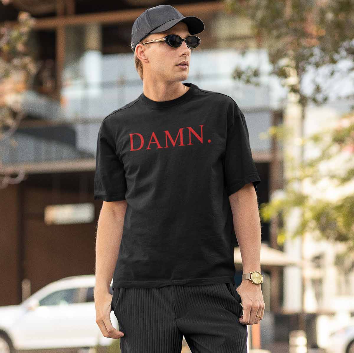 Playera Damn Logo | Negro