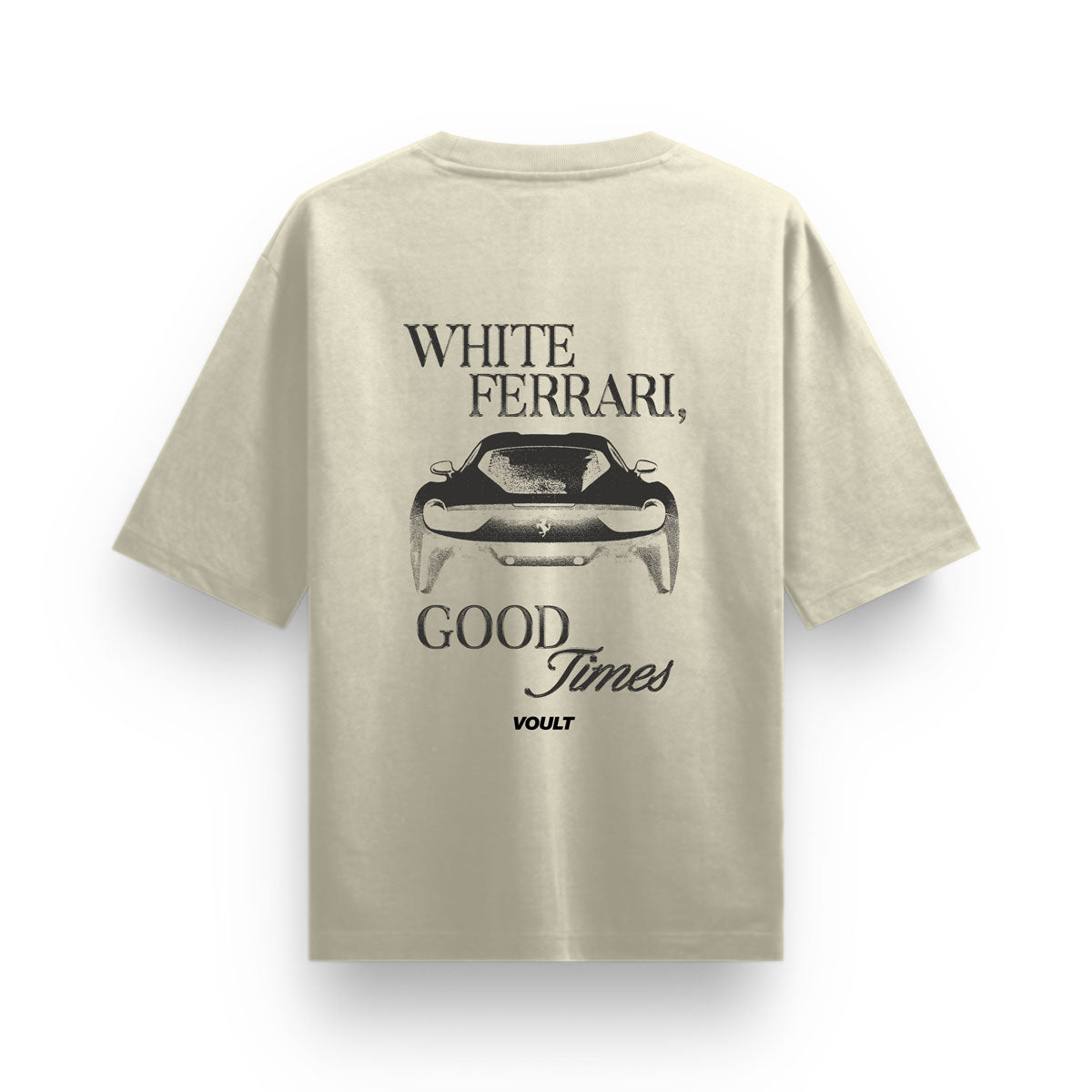 Playera White Ferrari | Beige