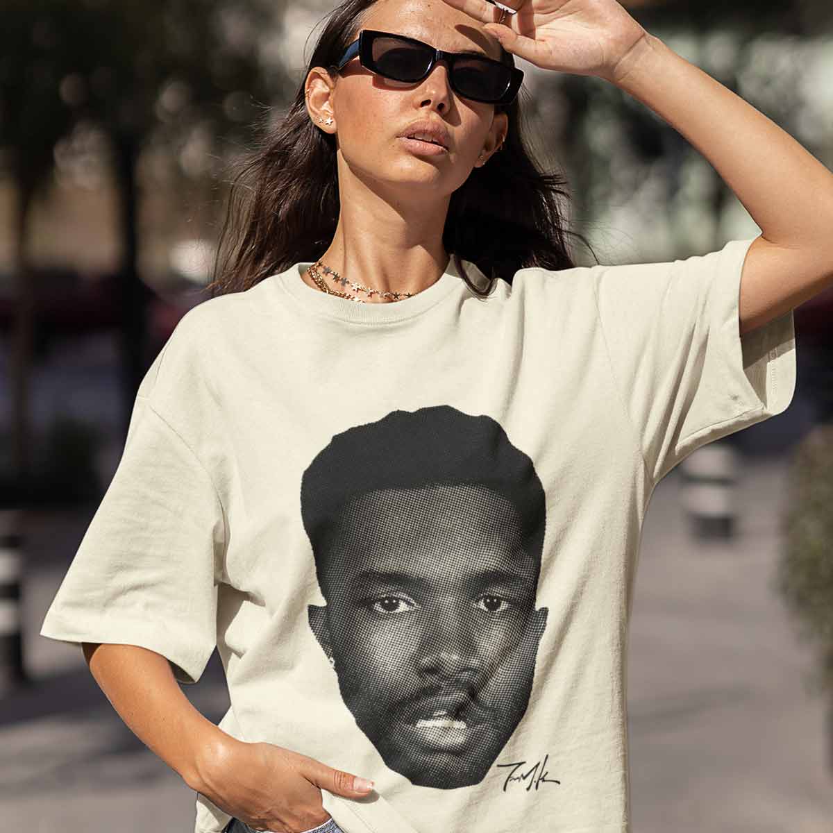 Playera Big Head | Beige