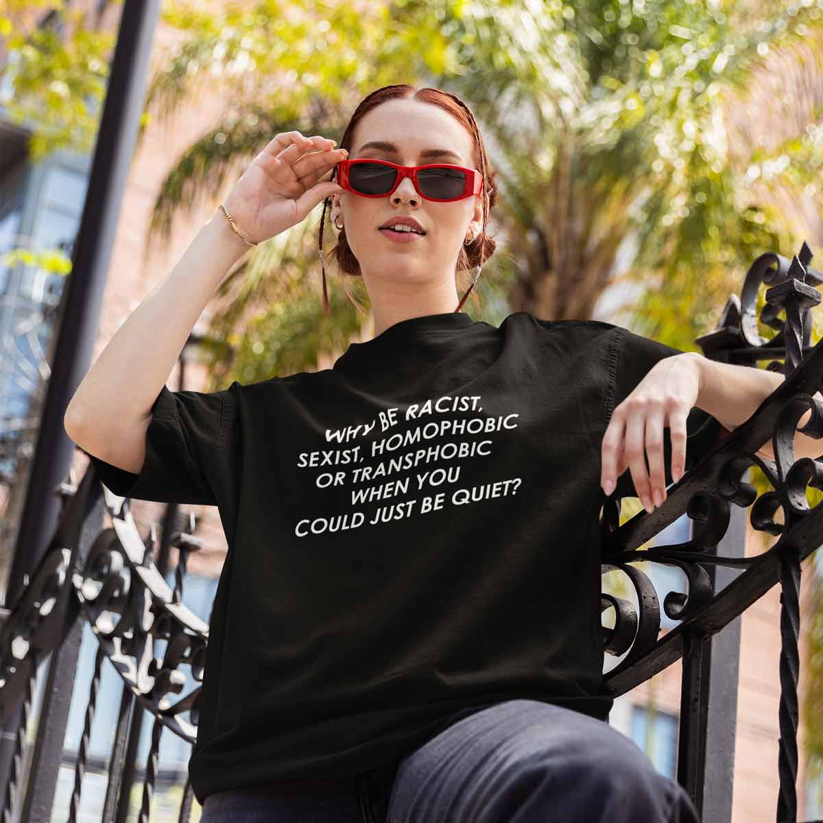 Playera Anti-Discrimination | Negro