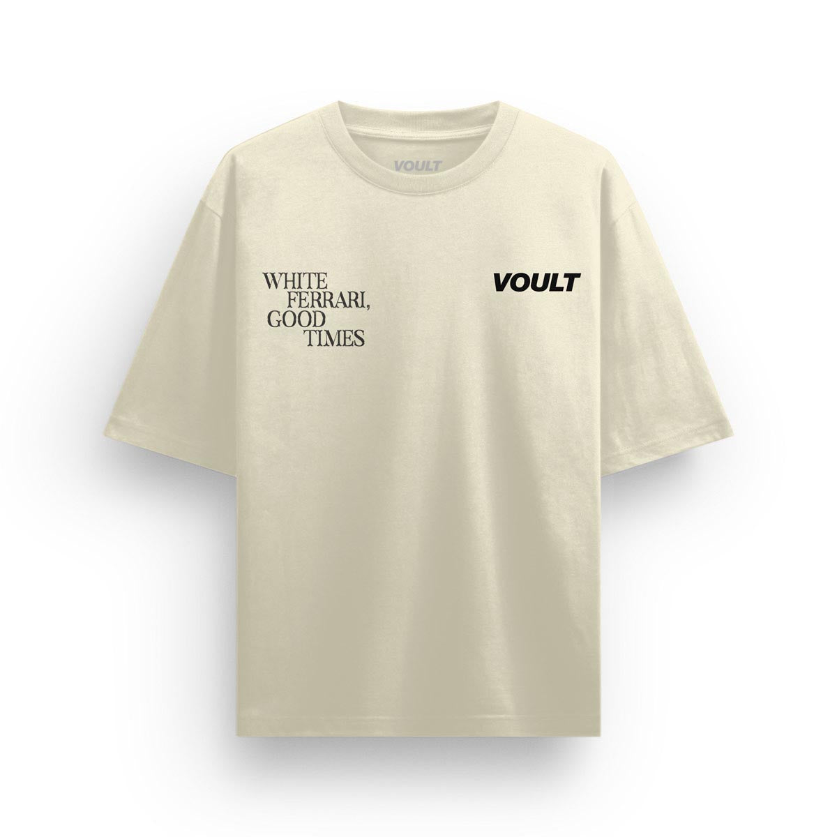 Playera White Ferrari | Beige