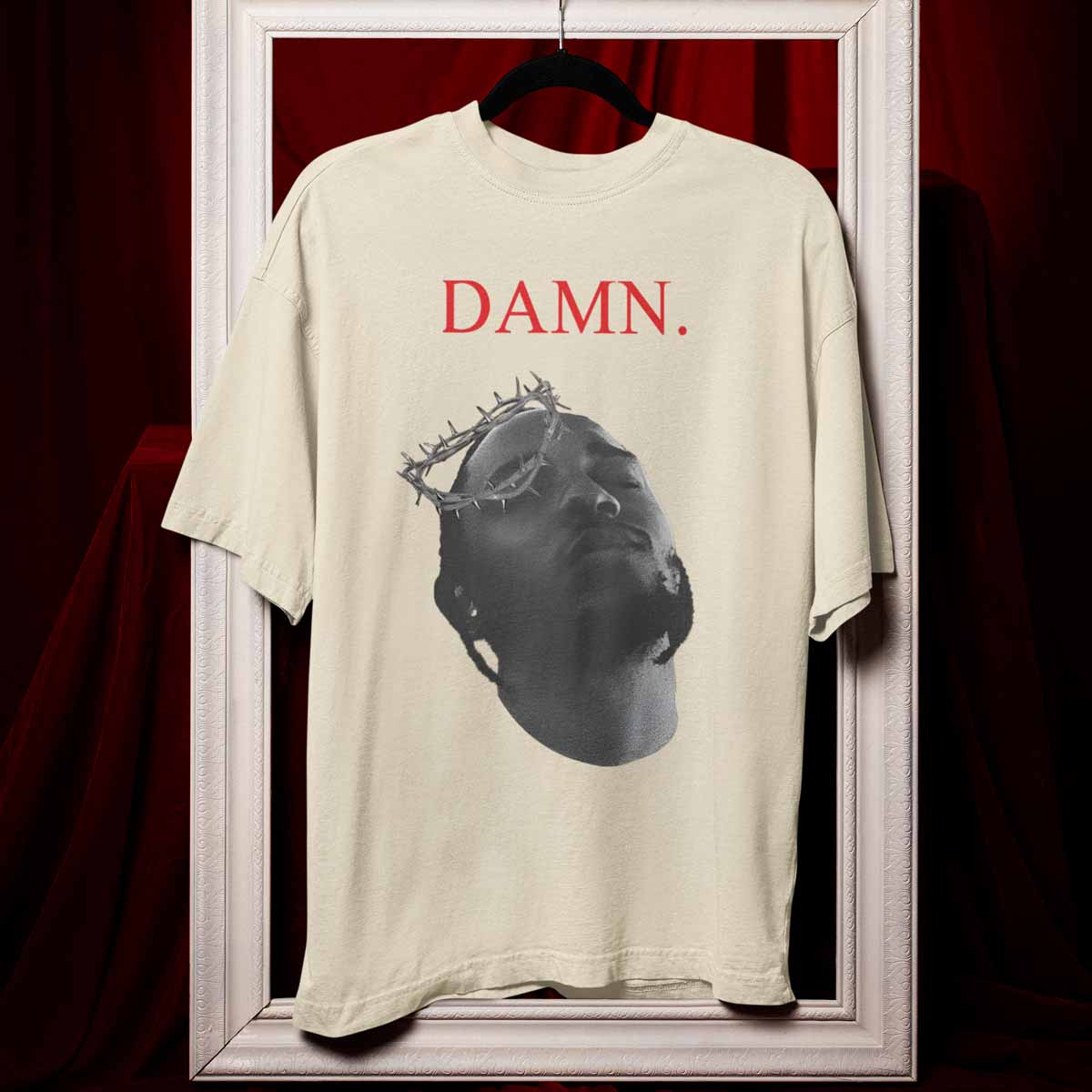 Playera Damn Frase | Beige