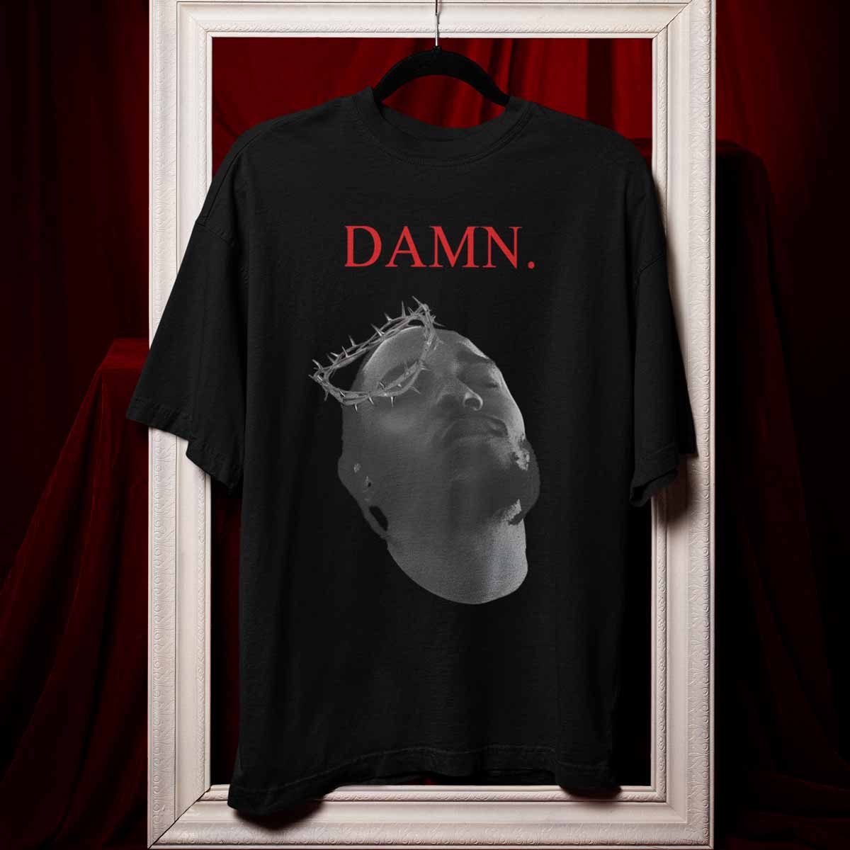 Playera Damn Frase | Negro