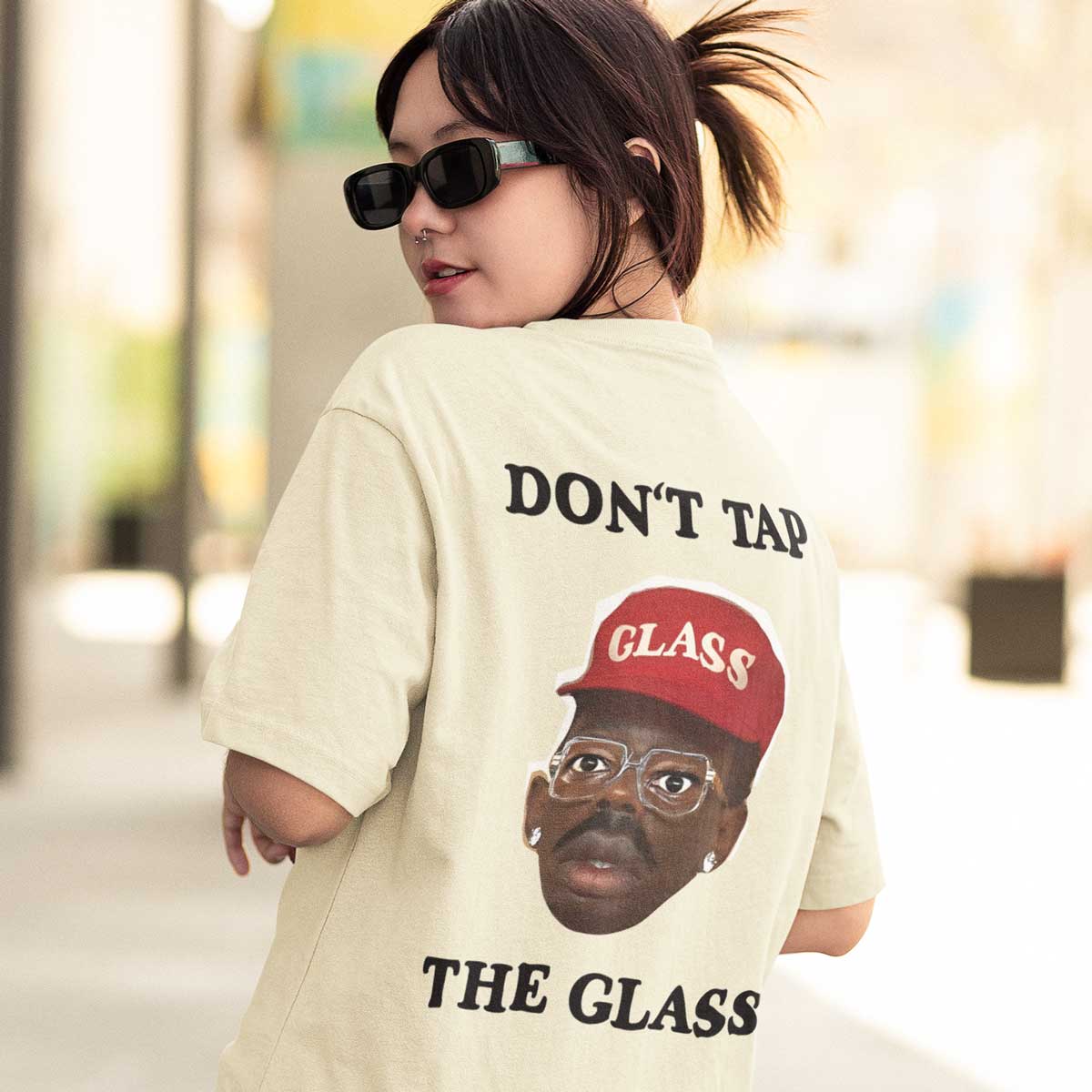 Playera Don't Tap The Glass | Beige