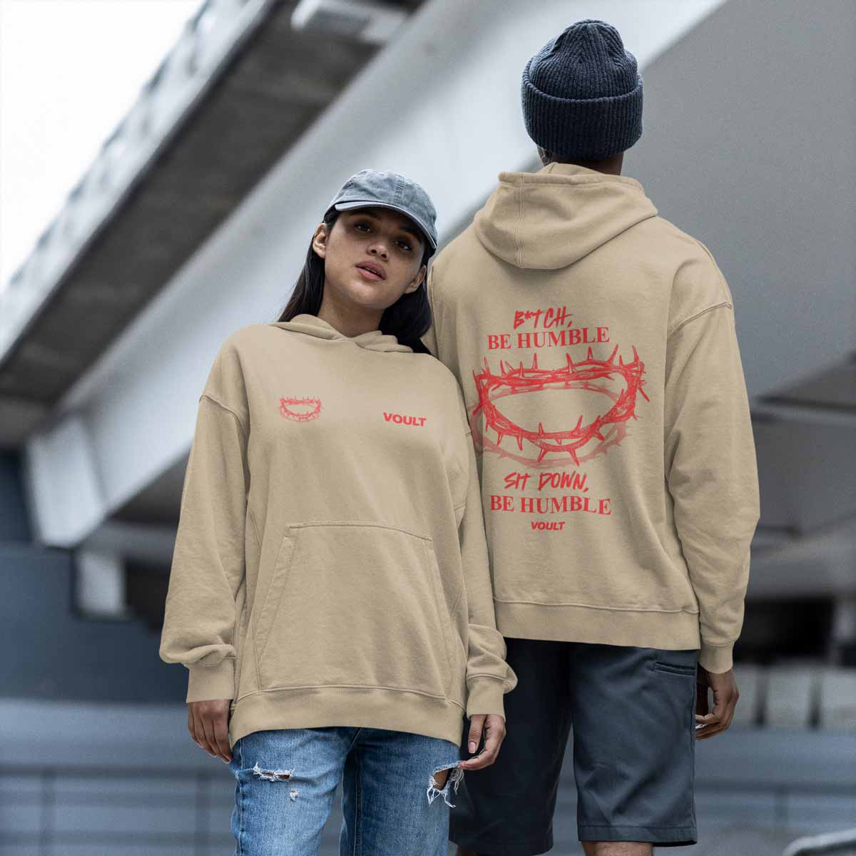 Sudadera Humble | Caqui