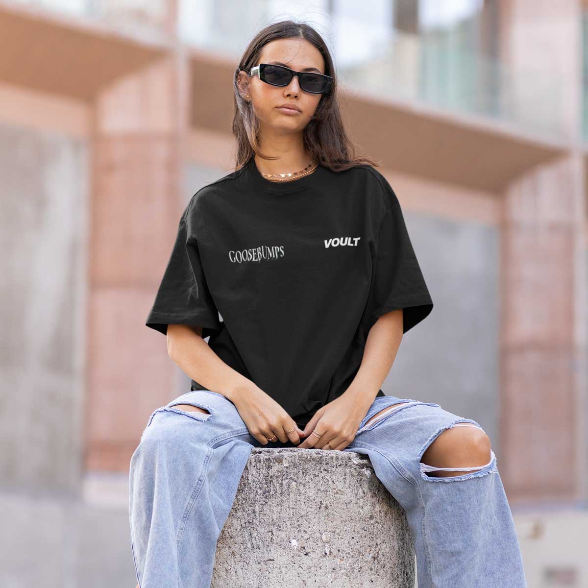 Playera Goosebumps | Negro