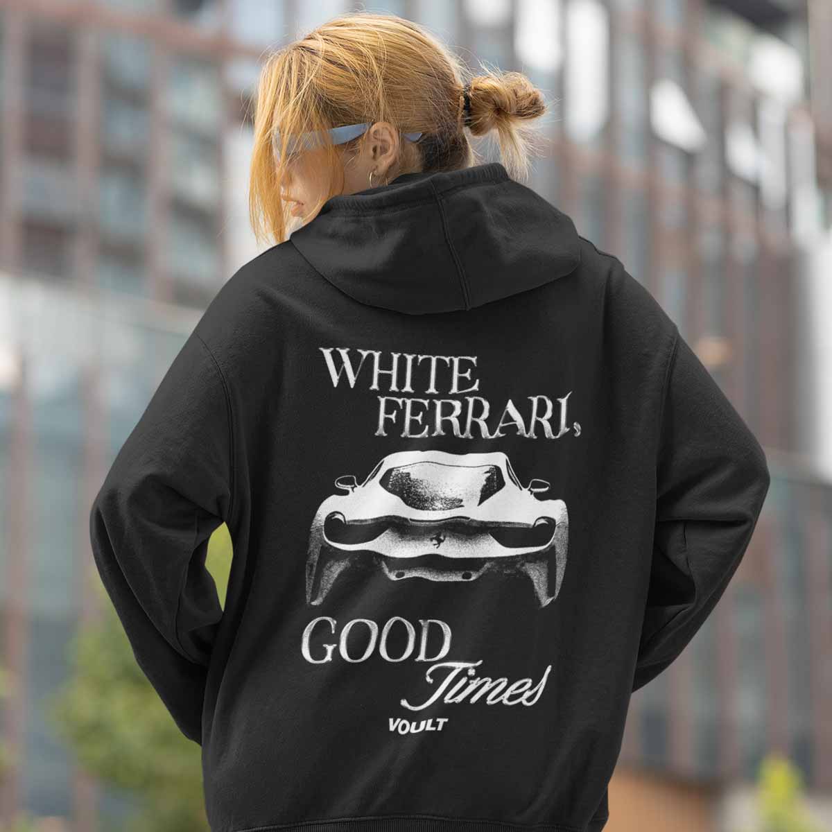Sudadera White Ferrari | Negro