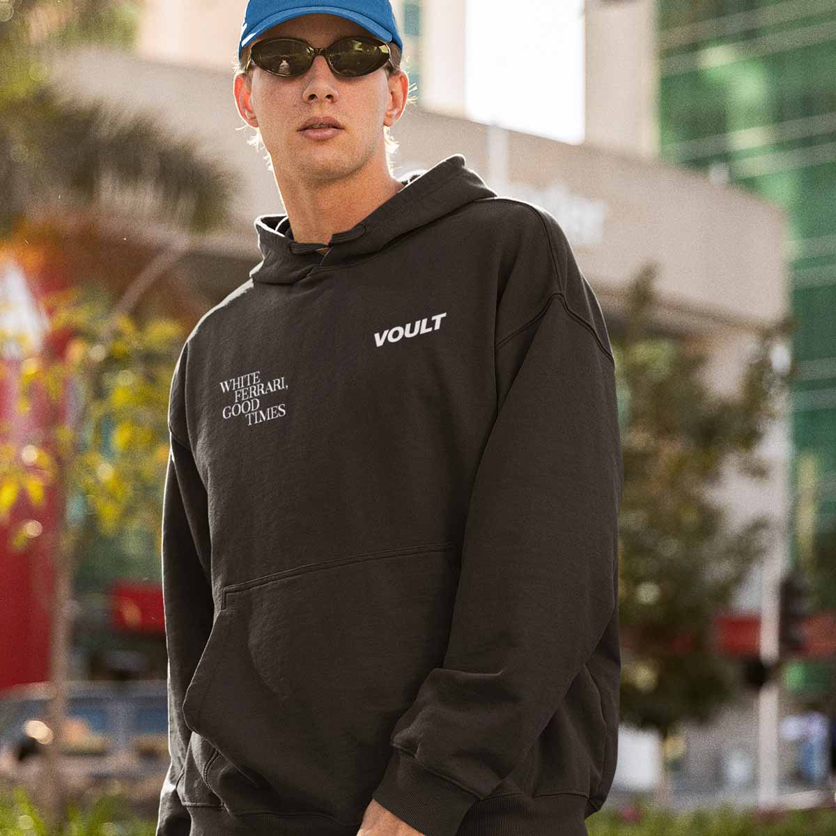 Sudadera White Ferrari | Negro