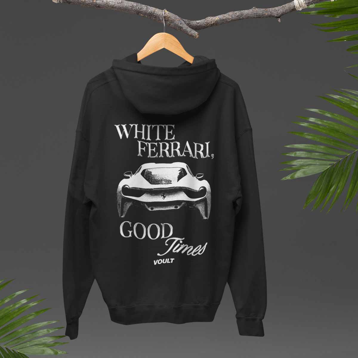 Sudadera White Ferrari | Negro
