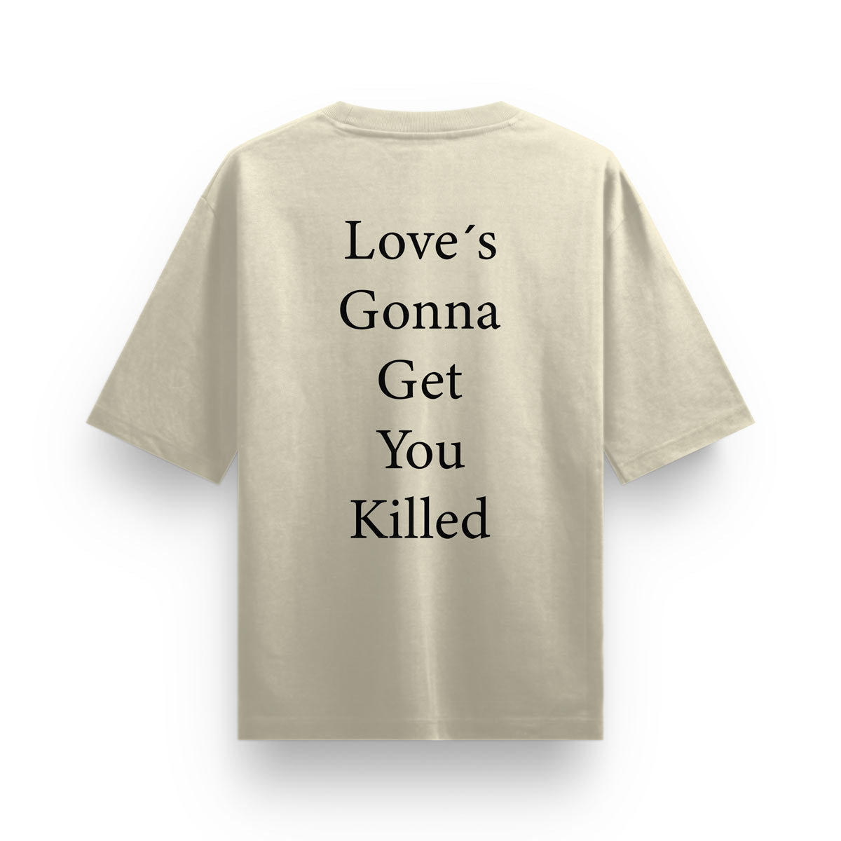 Playera Damn Frase | Beige