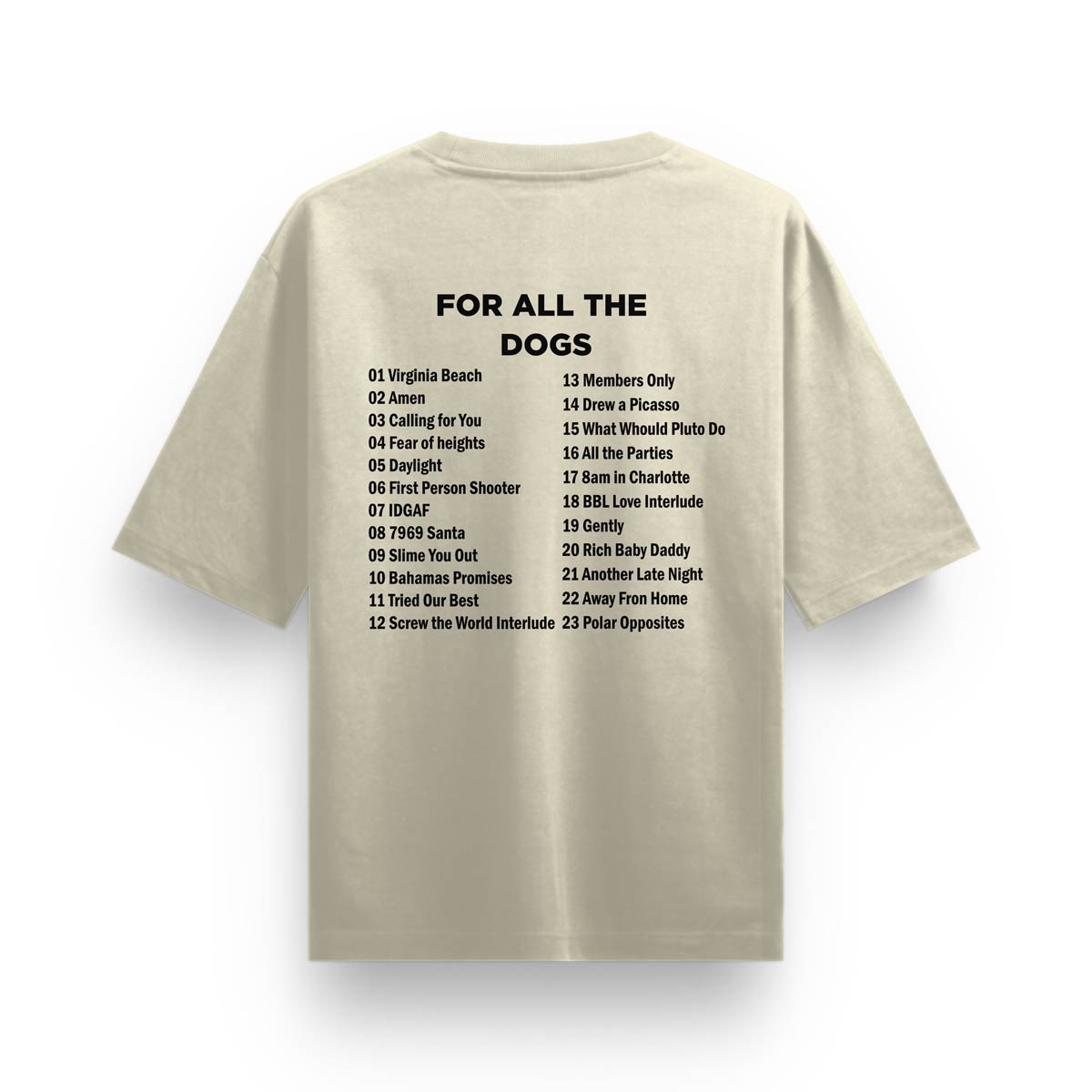 Playera For All The Dogs | Beige