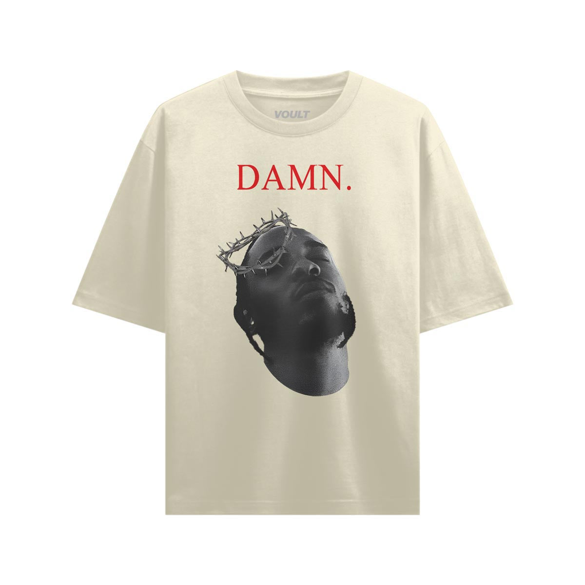 Playera Damn Frase | Beige