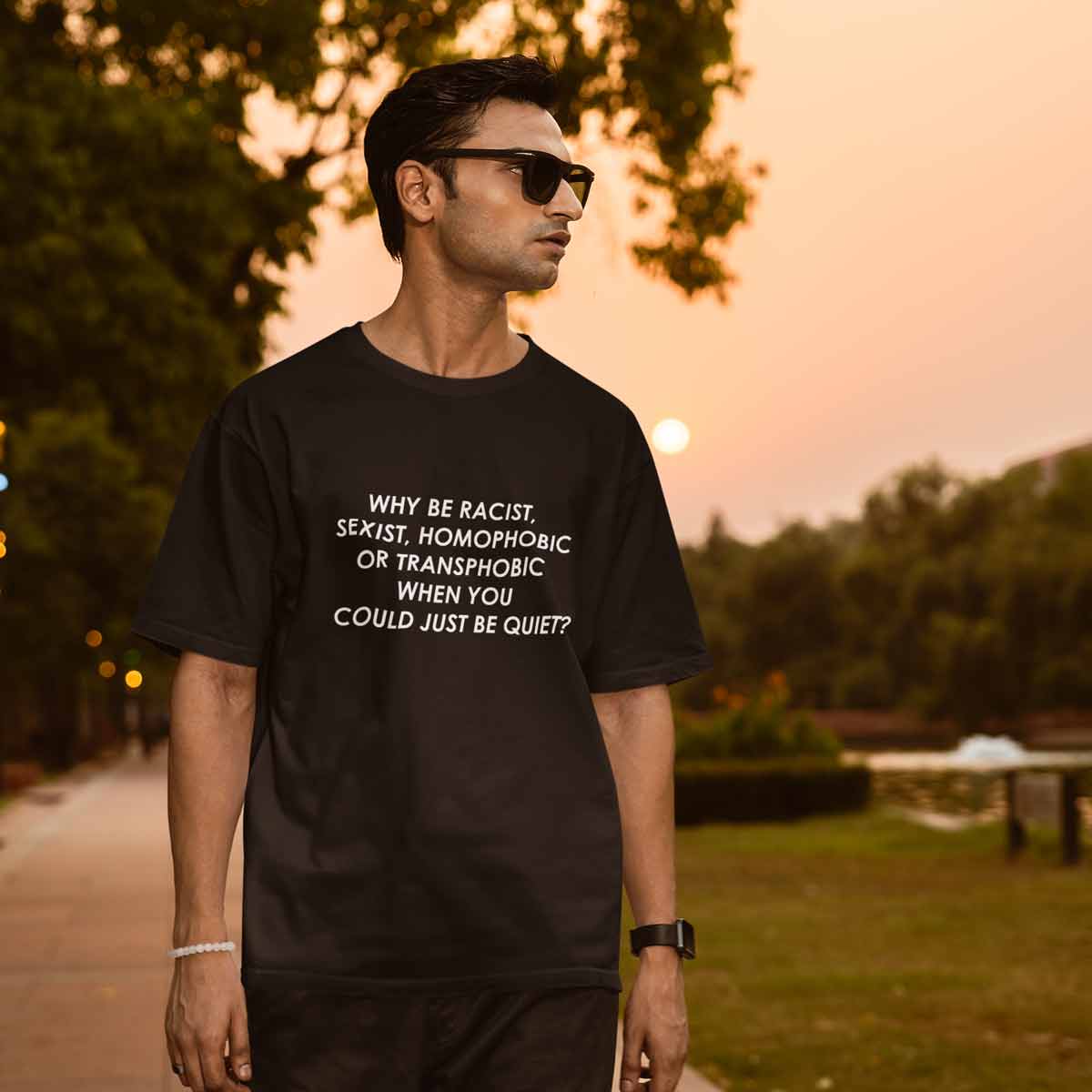 Playera Anti-Discrimination | Negro