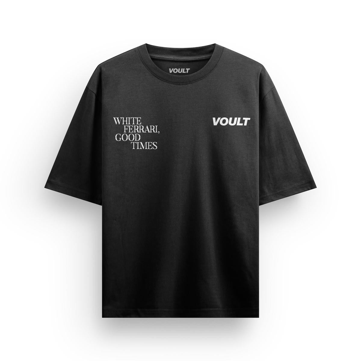 Playera White Ferrari | Negro