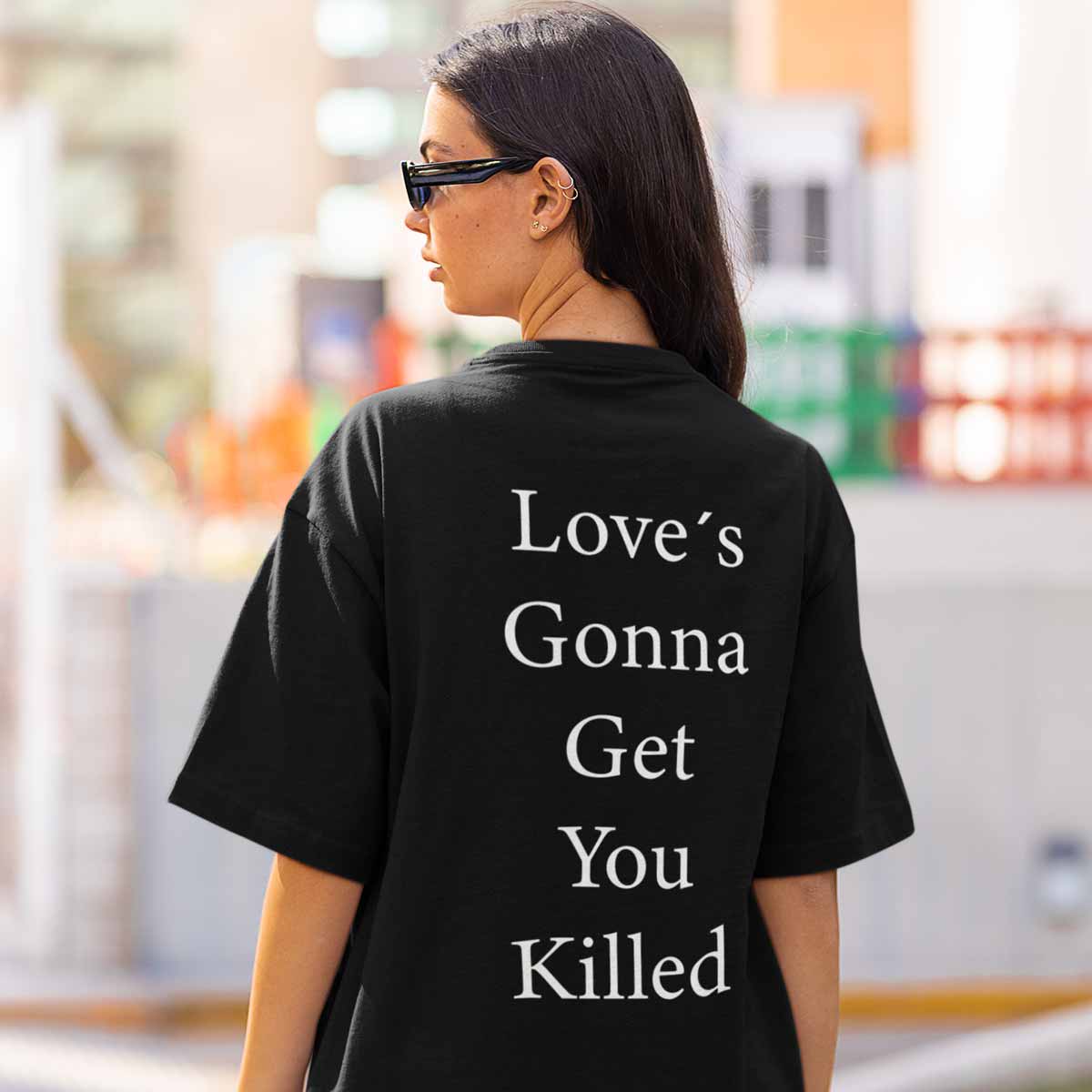 Playera Damn Frase | Negro